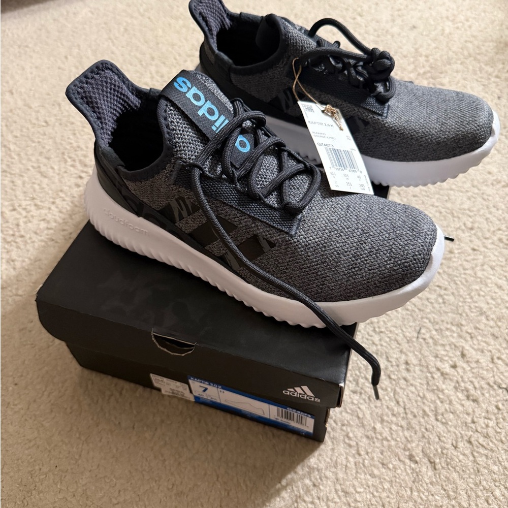 Adidas Gray and Black Sneakers